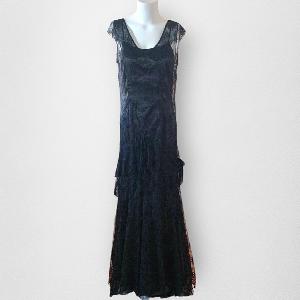 1920’s Antique Lace Flapper Gown